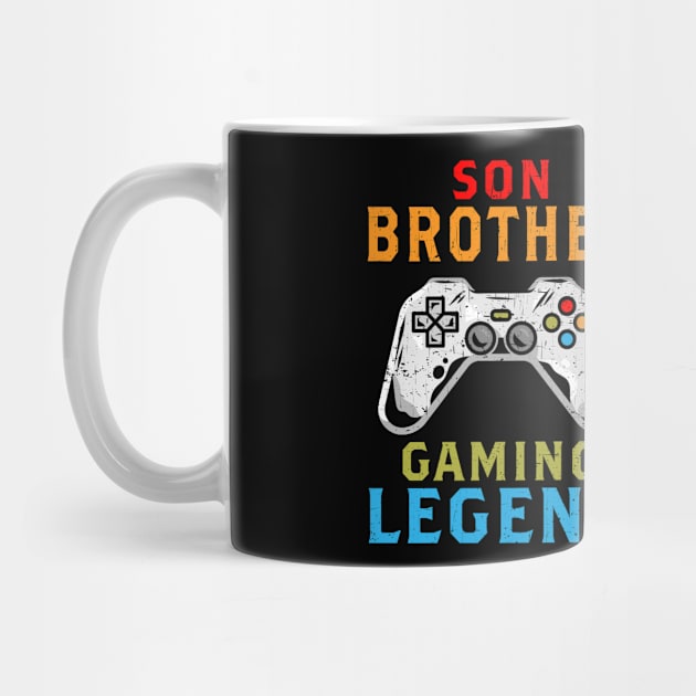 Son Brother Gaming Legend Gamer Gifts For Teen Boys Gaming by Herotee